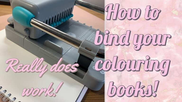 How to Bind a Coloring Book