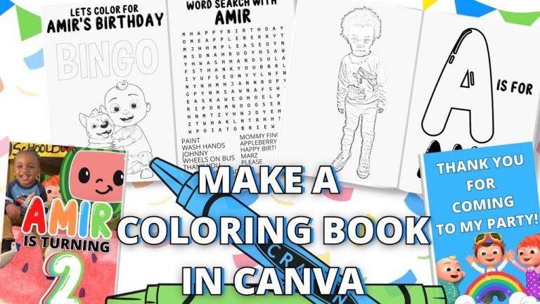 How to Make a Coloring Book in Canva